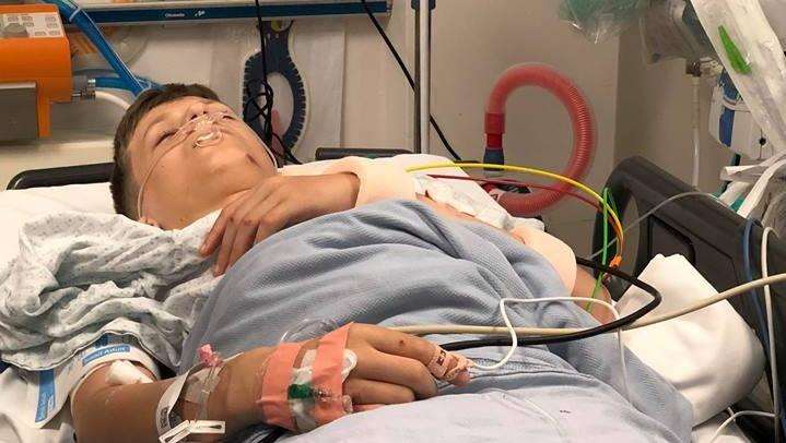 Dean Povey, 14, was left in hospital after being hit by a car. Picture: Kelly Goldsworth. Contact: kgoldsworthy@hotmail.com (7090819)