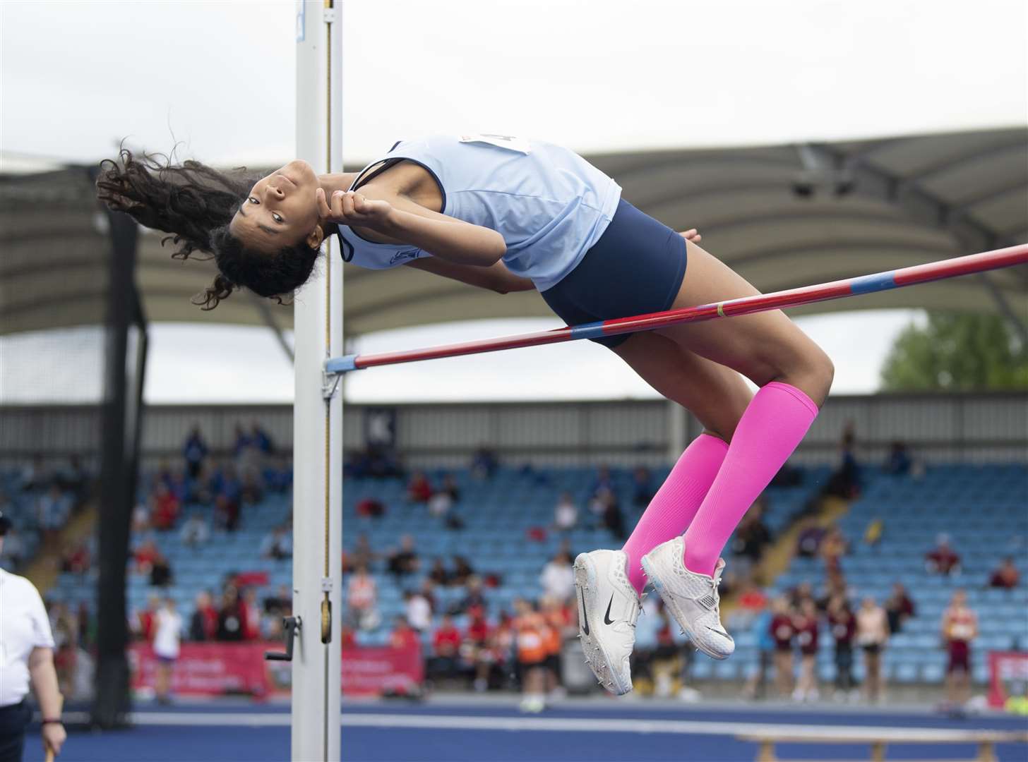 Qi'-Chi Ukpai at the National English Schools Championships in Manchester Picture: Gary Mitchell