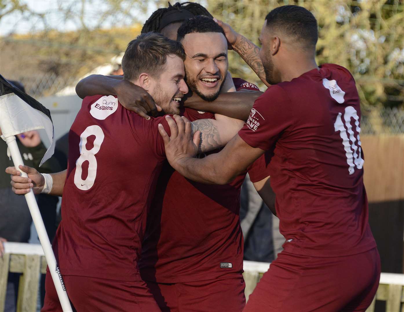 City players celebrate a goal during this season's FA Vase run Picture: Paul Amos