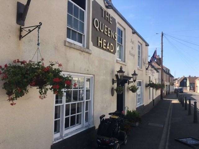 The pub encourages punters to leave their ‘wheels’ neatly parked on the pavement out front