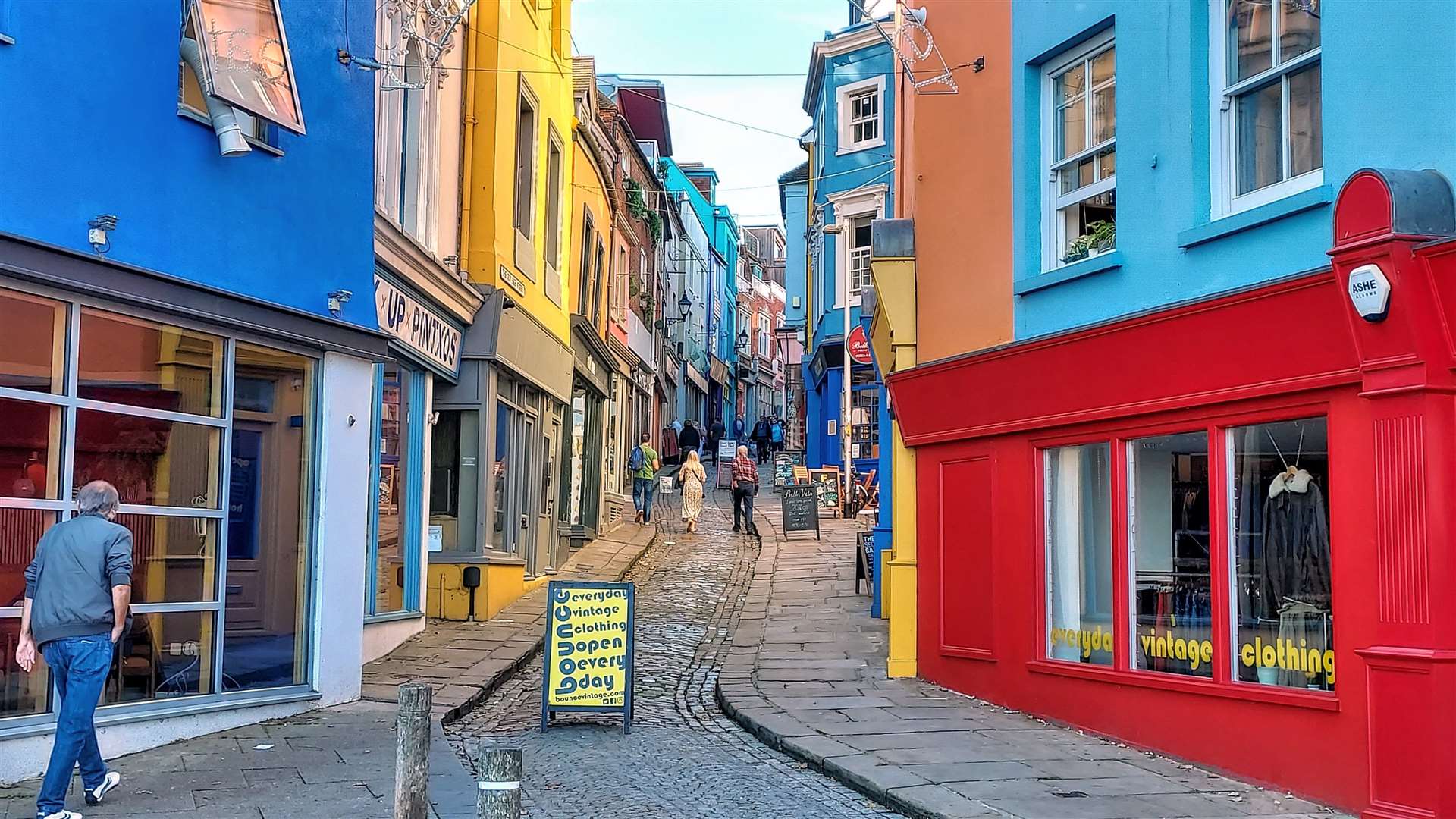 The Old High Street in the Creative Quarter, Folkestone