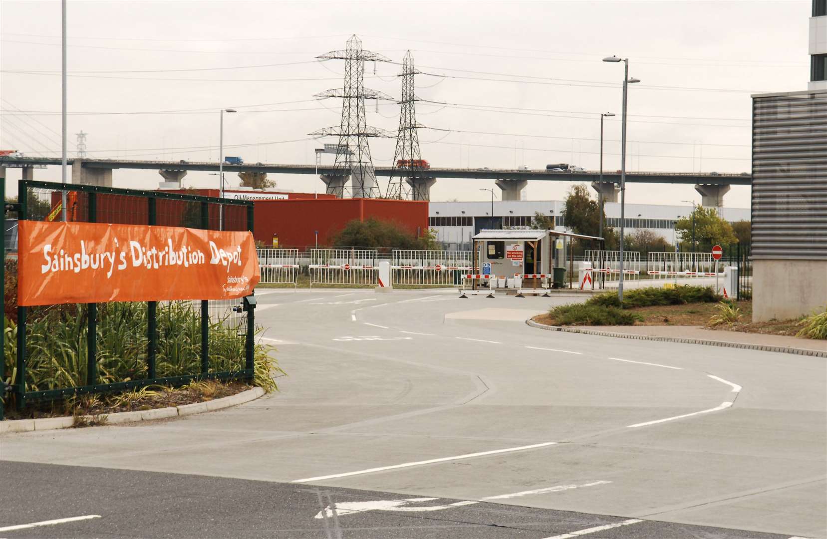 The attack happened at Sainsbury’s depot in Dartford. Picture: Nick Johnson