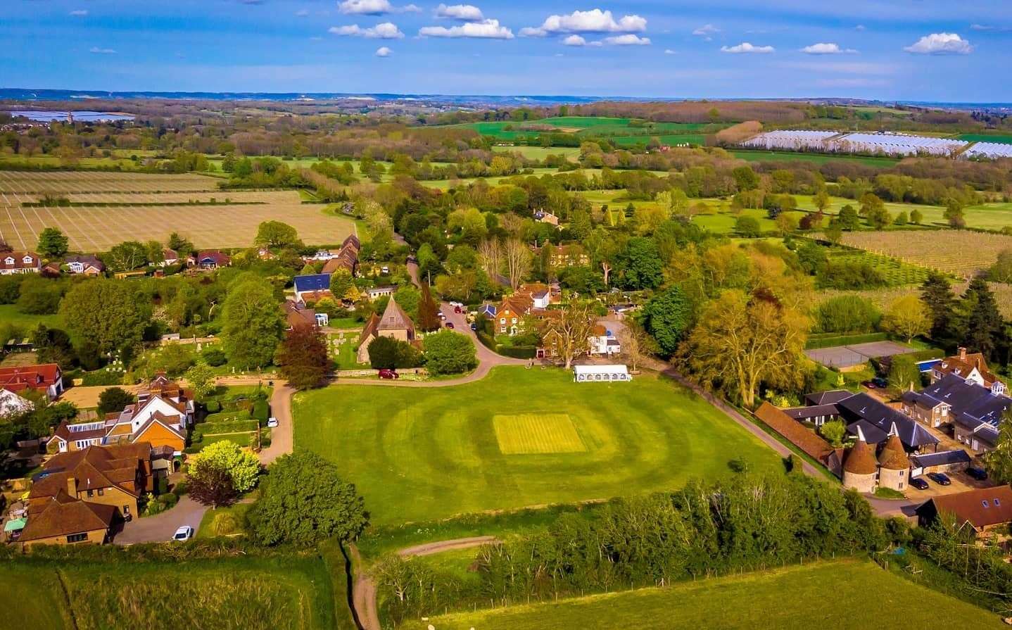 Viewers will be able to spot St Dunstan Church and the village green in the upcoming episode. Picture: Adam Freeman