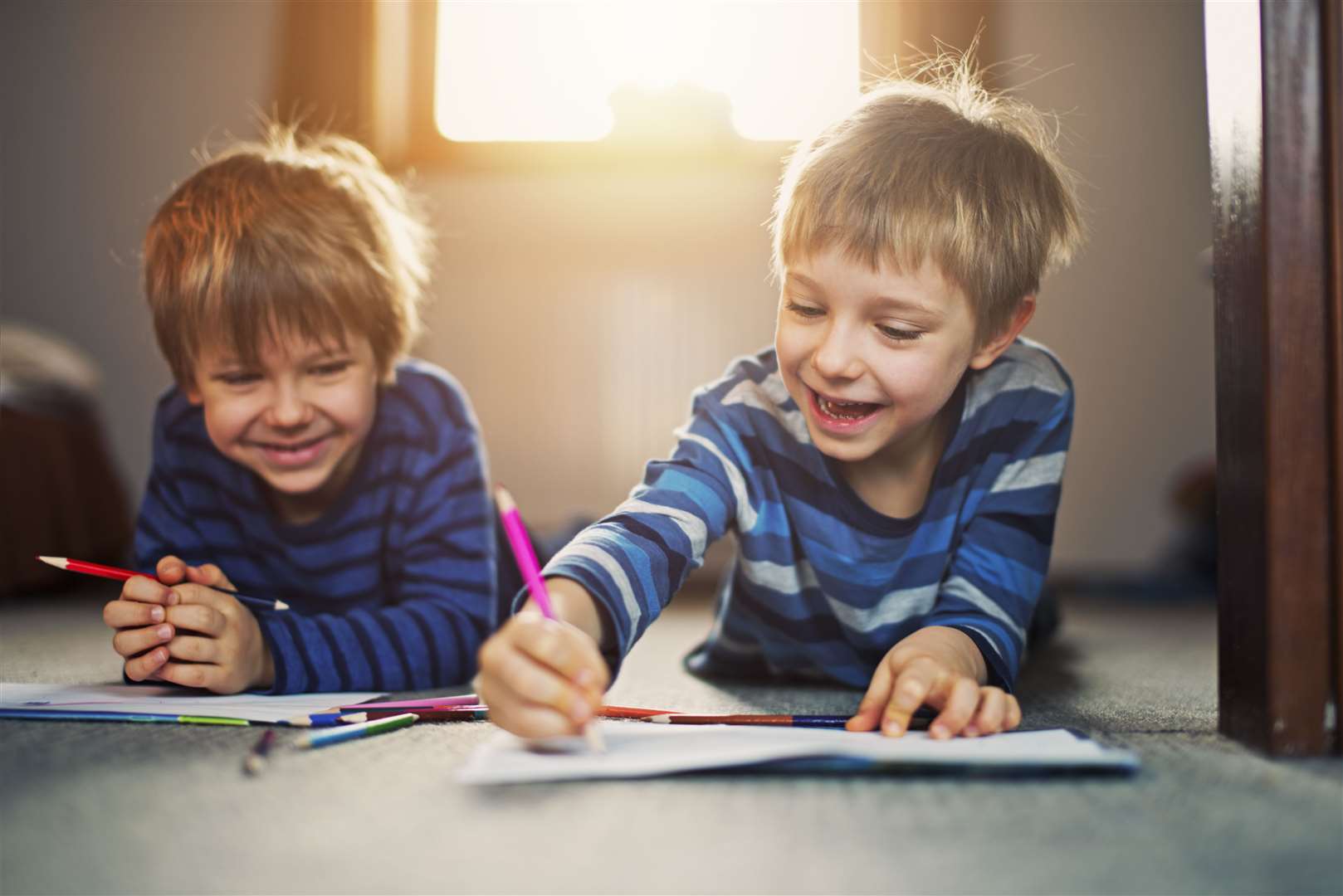 Use natural light to help heat a room during the day. Image: Stock photo.