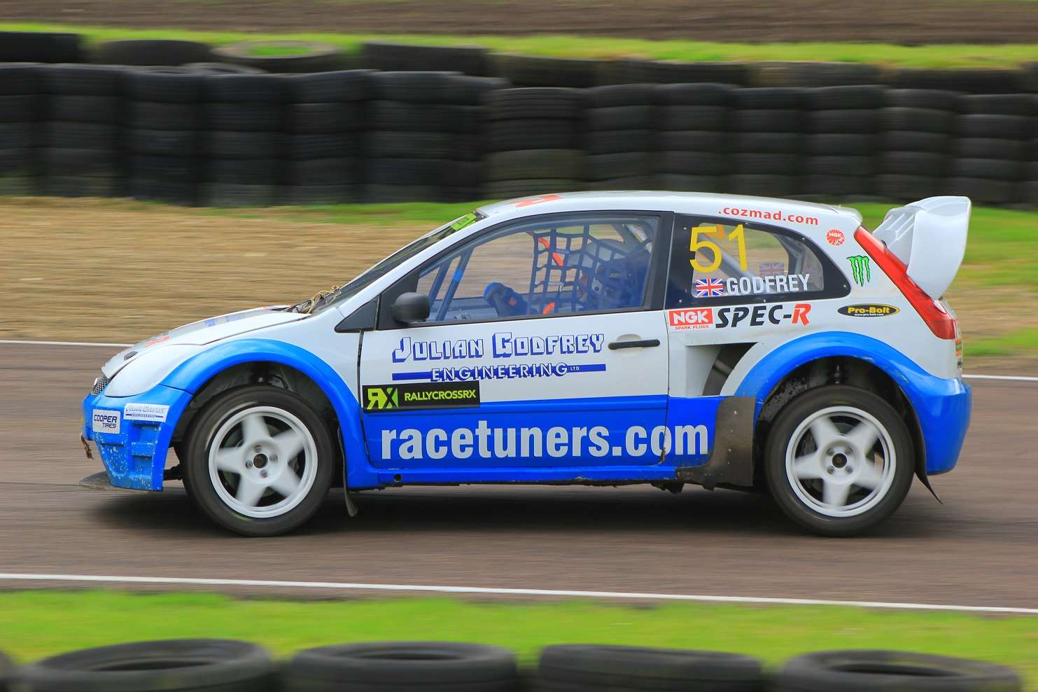 Julian Godfrey impressed in his Fiesta. Picture: Joe Wright