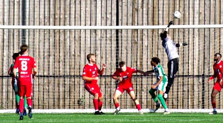 Goalkeeper Jack Reeves kept a clean sheet for Hollands & Blair last weekend Picture: John Anderson