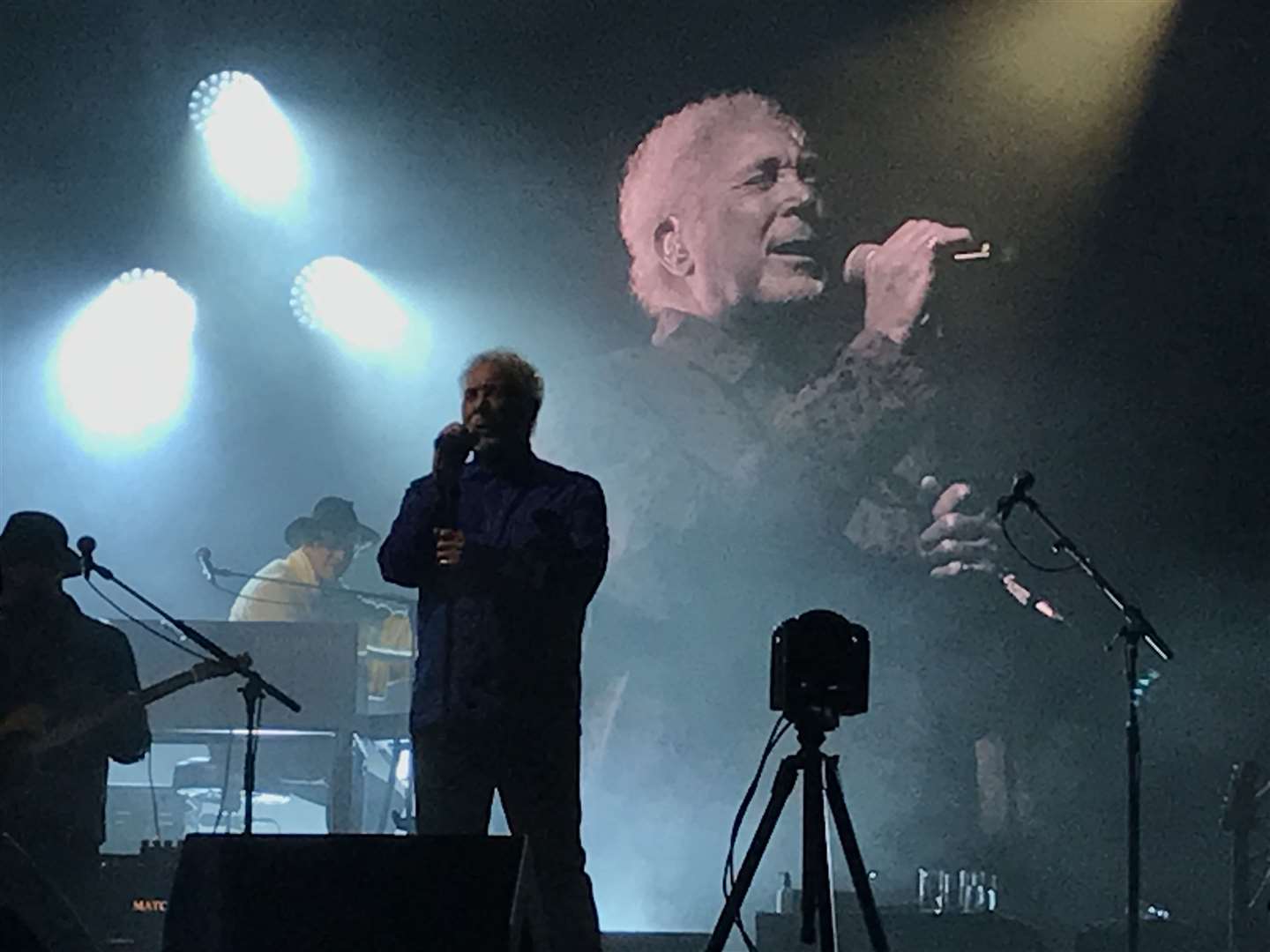 Tom Jones performing at the Hop Farm