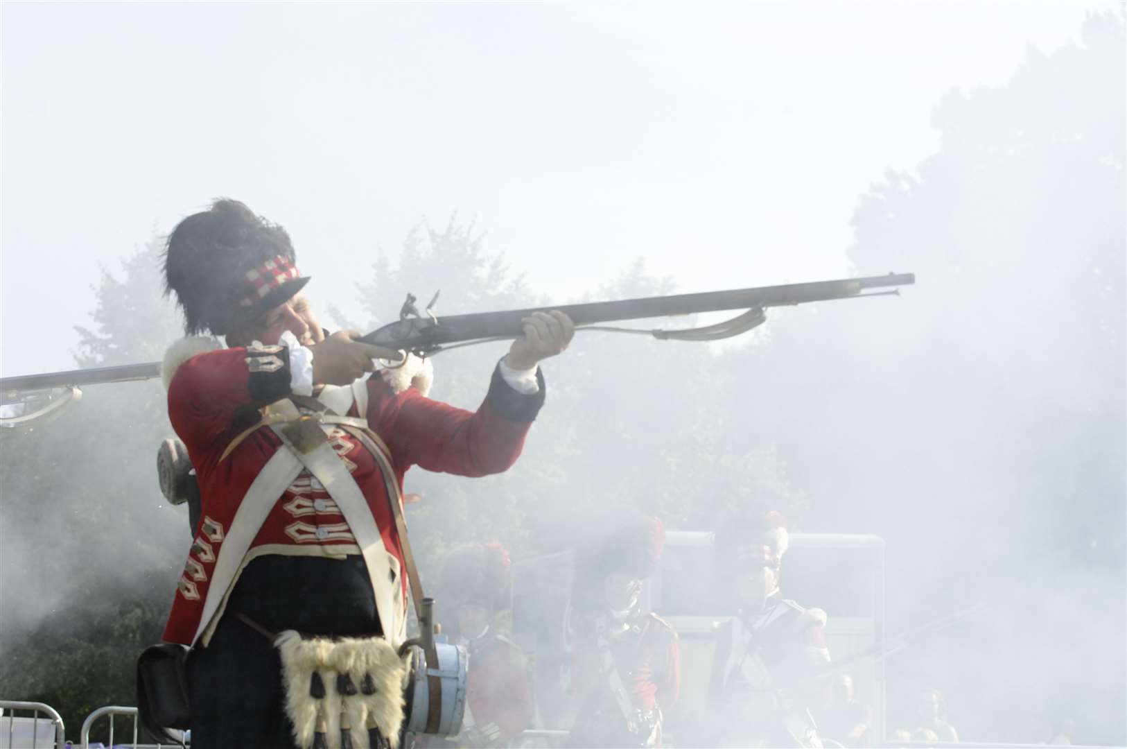 During the Maidstone River Festival 2011, 42th Highland Regiment re-enact senarios from 1815 Picture: Ruth Cuerden