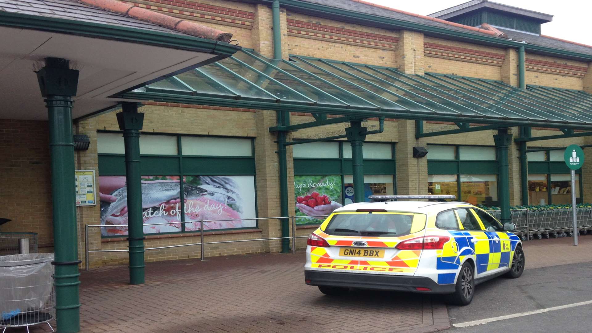 Police outside Morrisons in Faversham