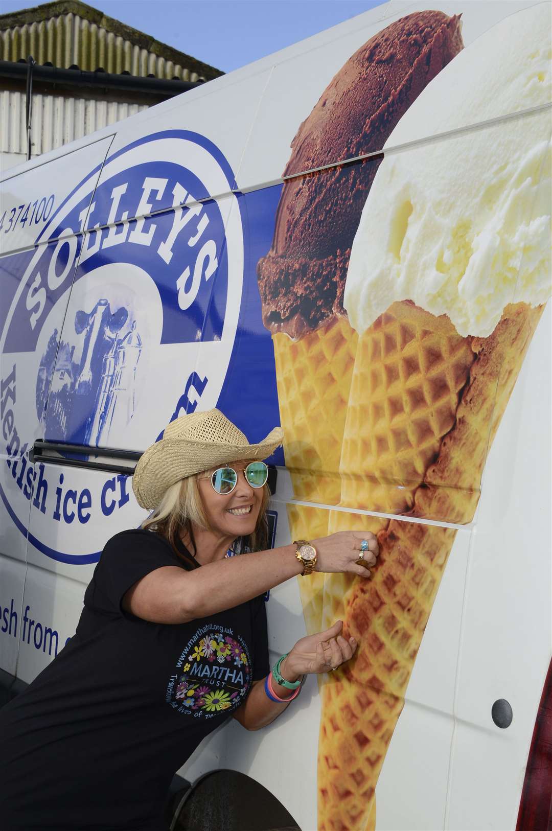 Music on the Farm organiser Kerry Banks at Solley's Ice Cream Parlour