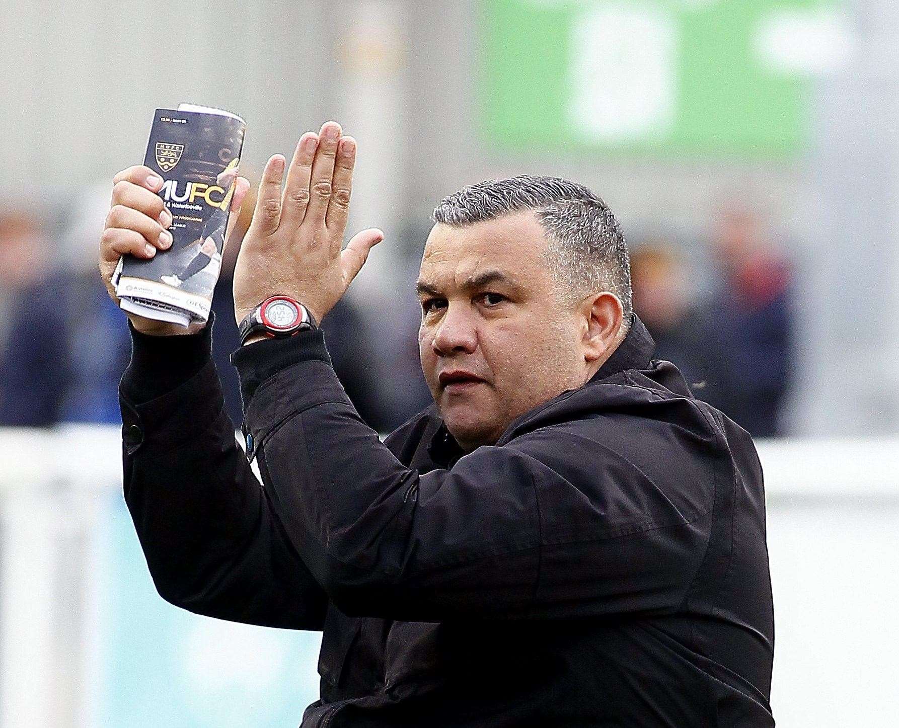 Maidstone head coach Hakan Hayrettin Picture: Sean Aidan