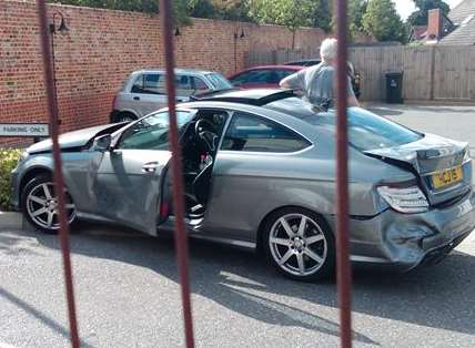 Howard Brooks crashed near the St Lawrence ground