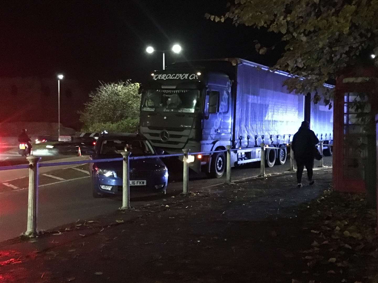 The scene of the collision at Wincheap Roundabout. Picture: Julia Collins (20837092)