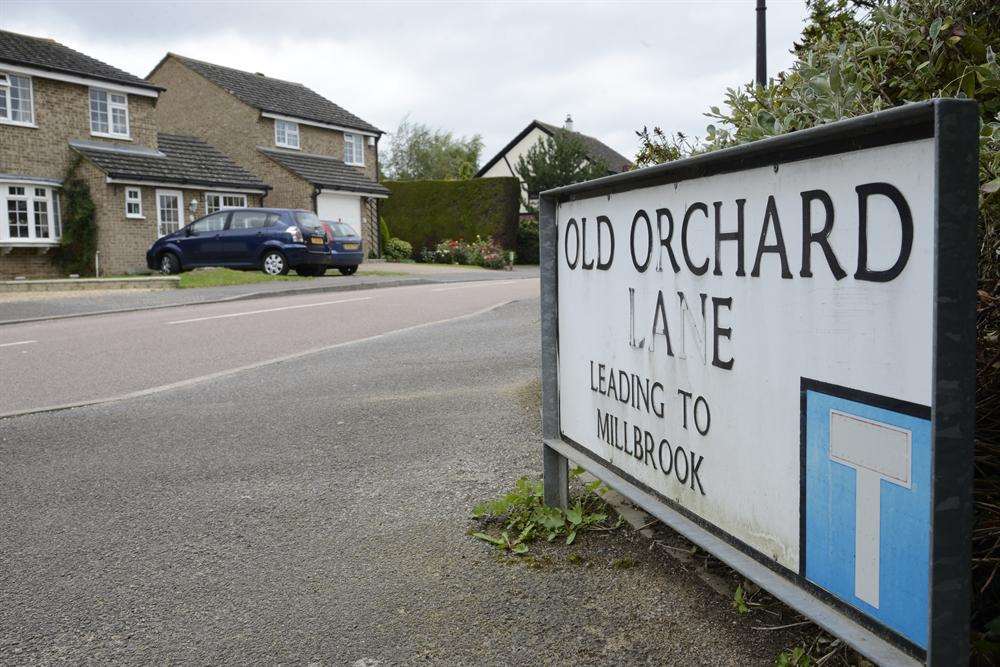 Old Orchard Lane in Leybourne, where Tomlin lived