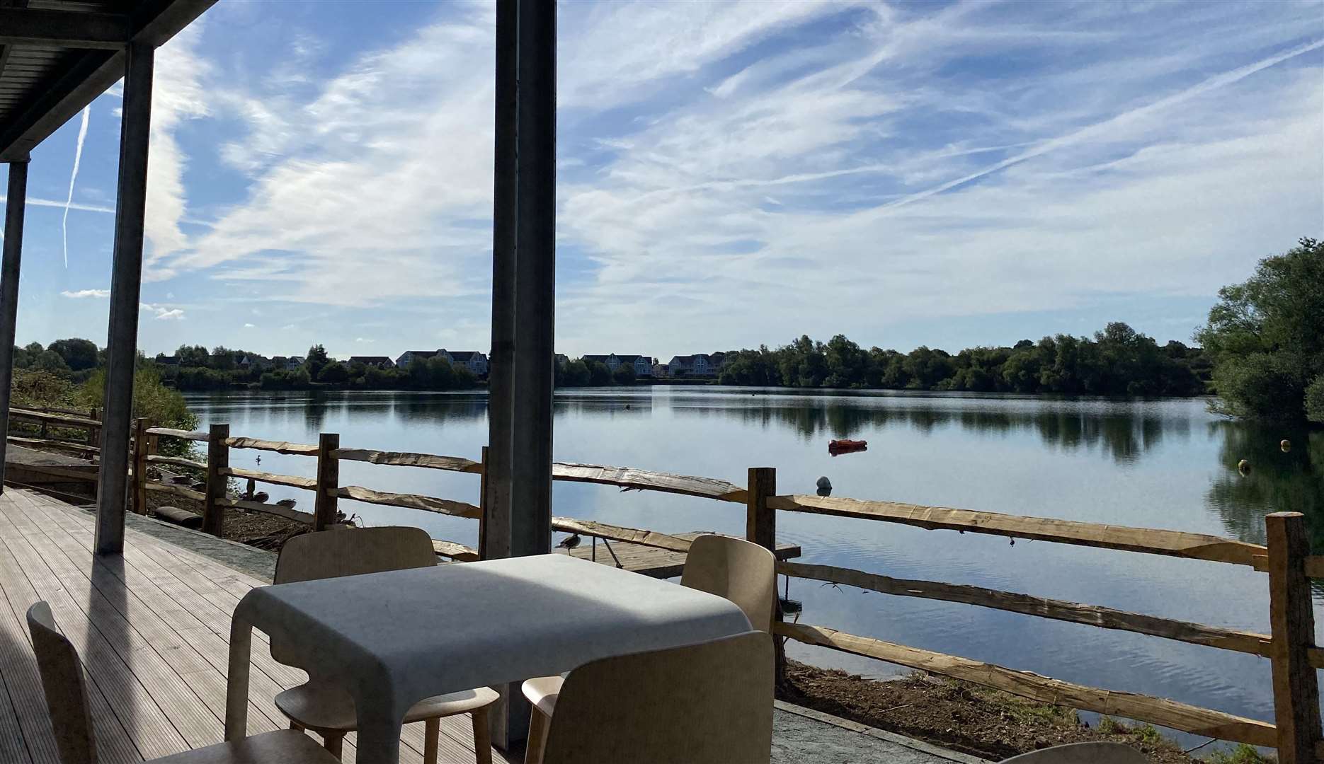 Views of the lake from the veranda