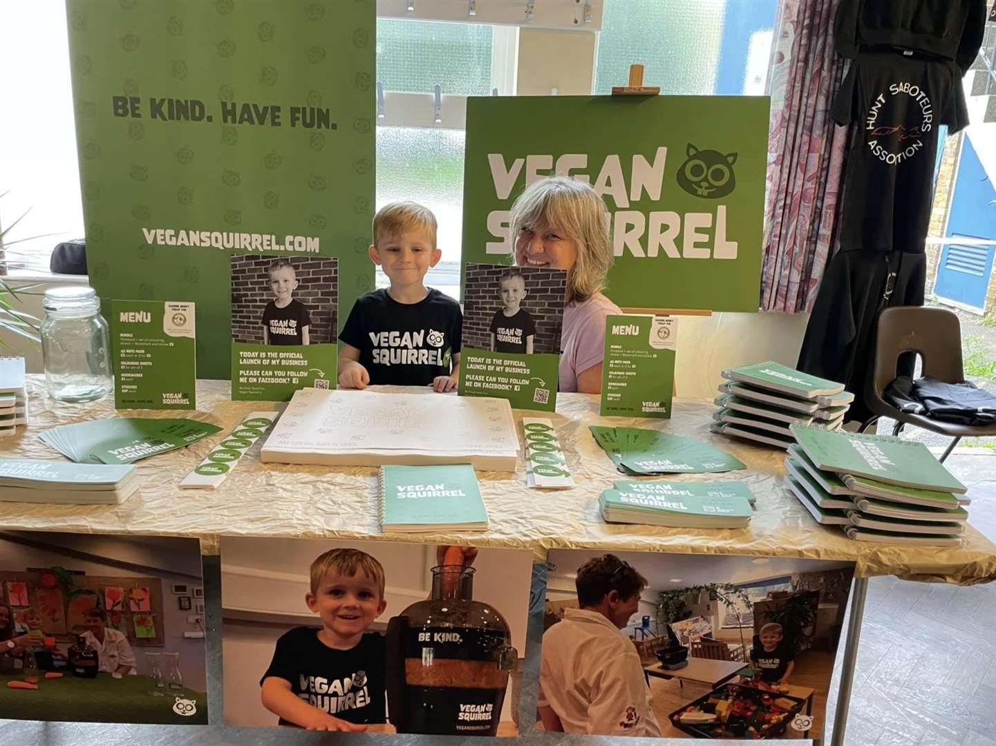 Harry launching his brand The Vegan Squirrel at Maidstone Vegan Festival