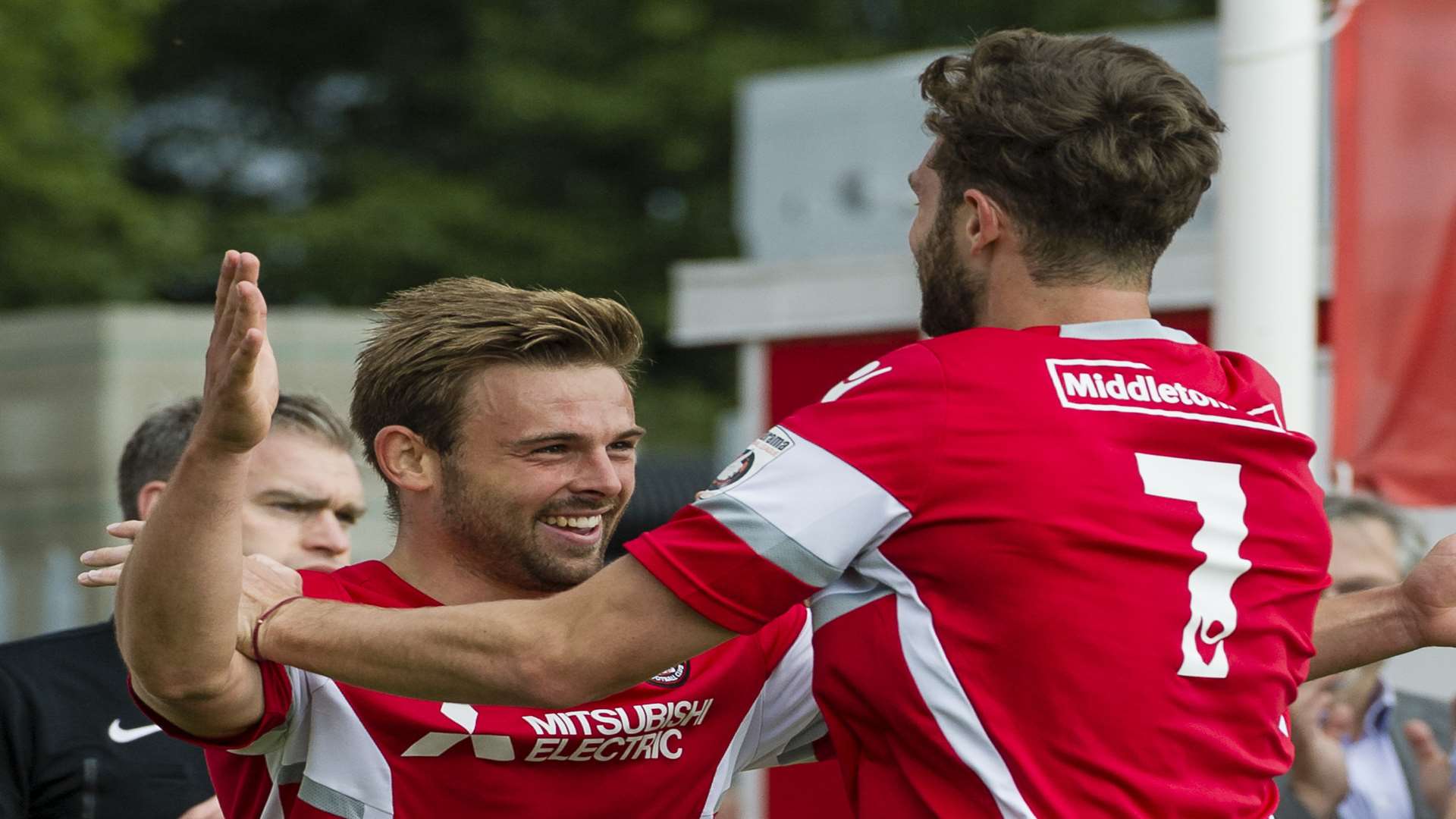 Matt Godden scored two of Ebbsfleet's goals at Havant Picture: Andy Payton