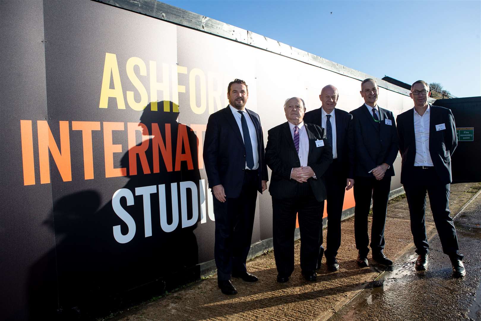 Mark Quinn, Cllr Gerry Clarkson, Damian Green MP, Cllr Peter Feacey and Graham Razey. Picture: Matt Bristow