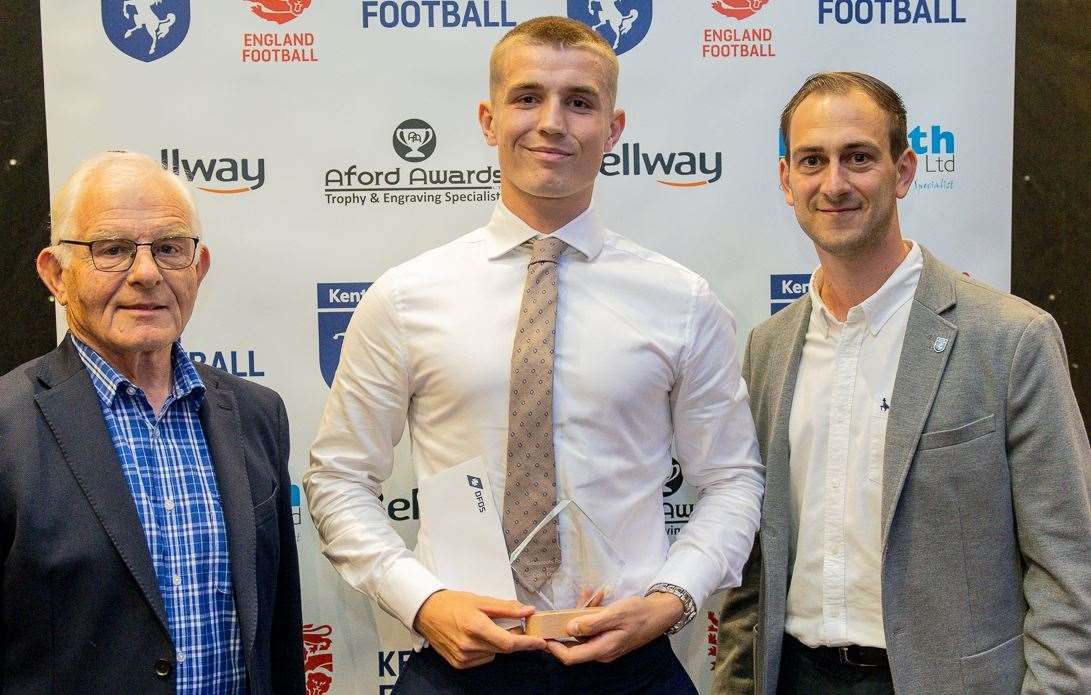 Colin Boswell Young Referee of the Year - Harrison Clark. Picture: Kent FA