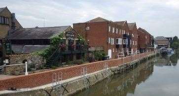 Flood defences were installed along the River Stour in Sandwich in 2015 Picture: Auria Dee