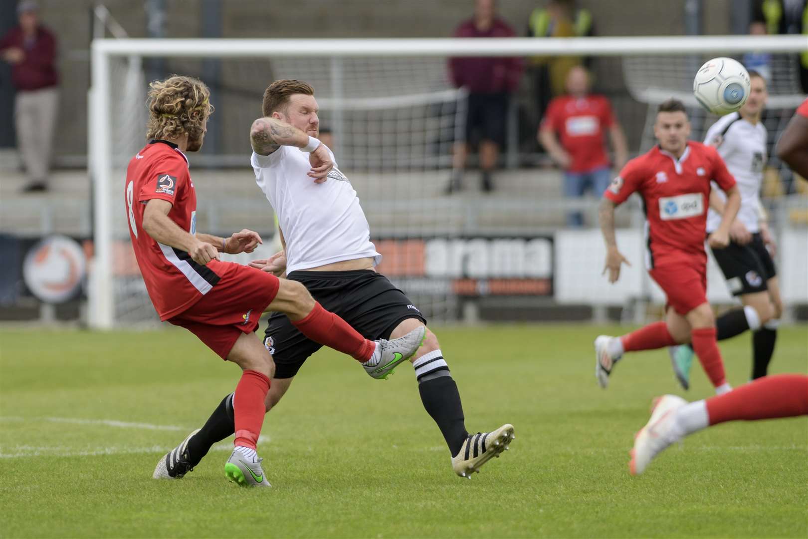 Dartford midfielder Elliot Bradbrook in action against Eastbourne Borough Picture: Andy Payton