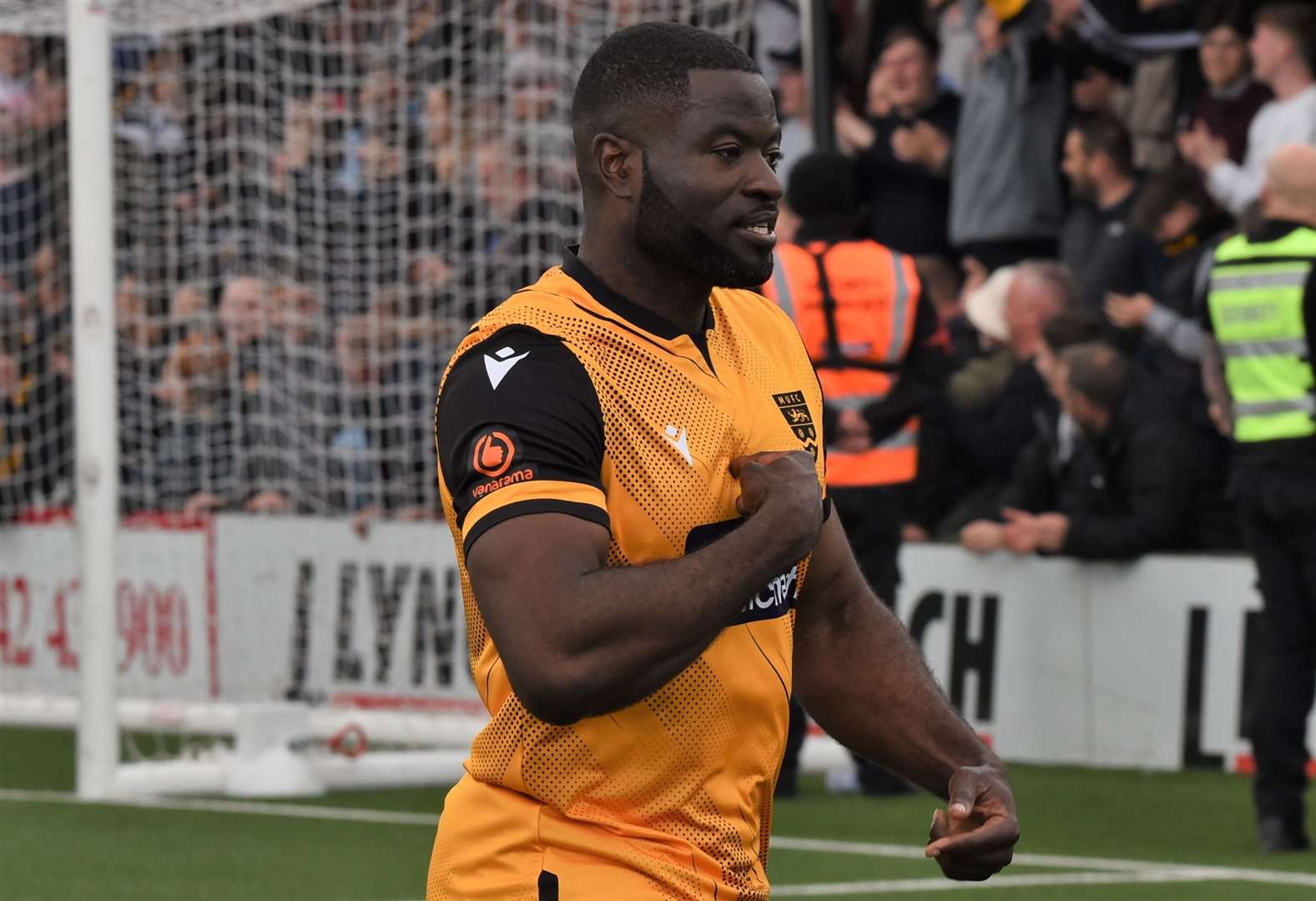 Popular Stones defender George Elokobi is hanging up his boots after 19 seasons. Picture: Steve Terrell