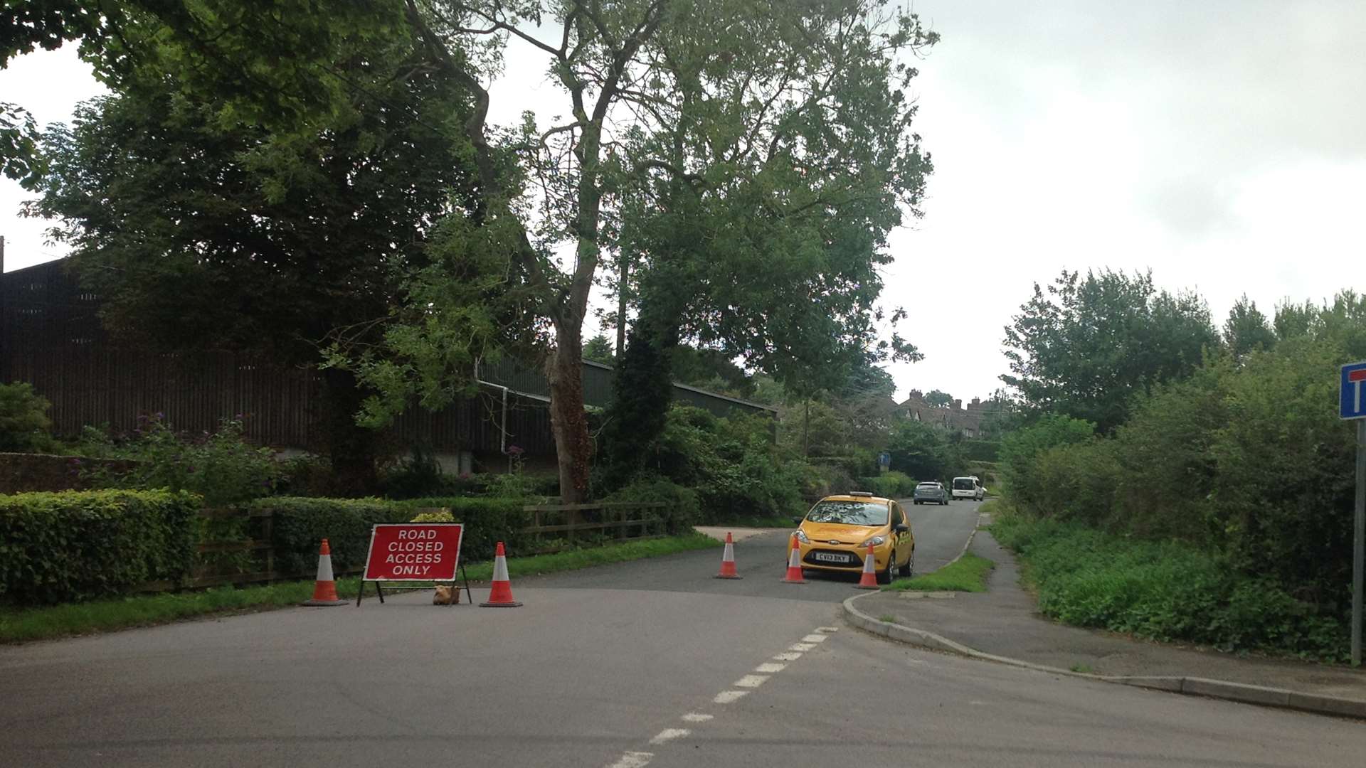 Homes have been evacuated in Lympne after a gas leak