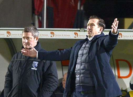 Justin Edinburgh on the touchline at Doncaster Picture: Barry Goodwin