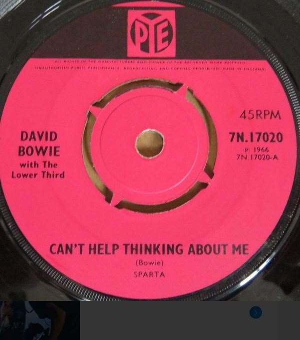 Bowie's first record as David Bowie, released in 1966