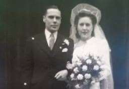 Reginald and Eileen on their wedding day