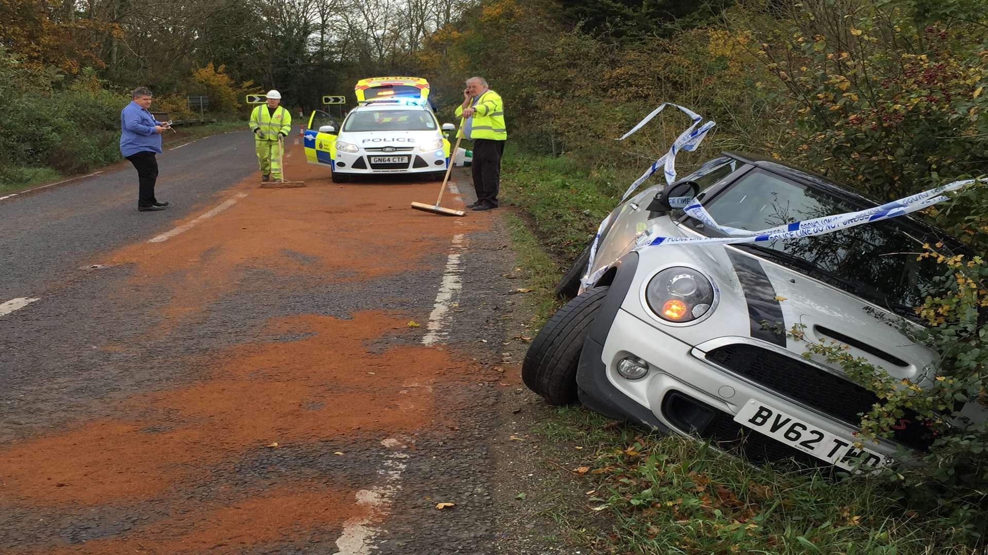 The crash in Bethersden on Friday, October 30