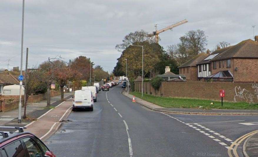 A man was hit by a car in Fairfield Road, Broadstairs, shortly before 12.30pm yesterday. Picture: Google