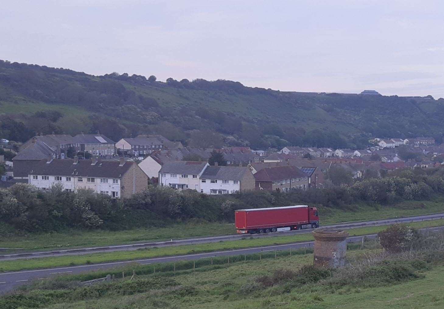 Dover TAP is on the A20 at Aycliffe. Library image