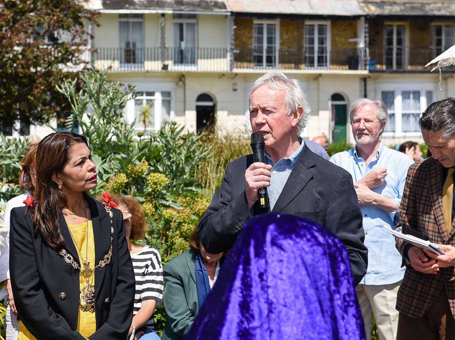 Ramsgate Society chairman John Walker alongside Mayor of Ramsgate, Raushan Ara (12403110)