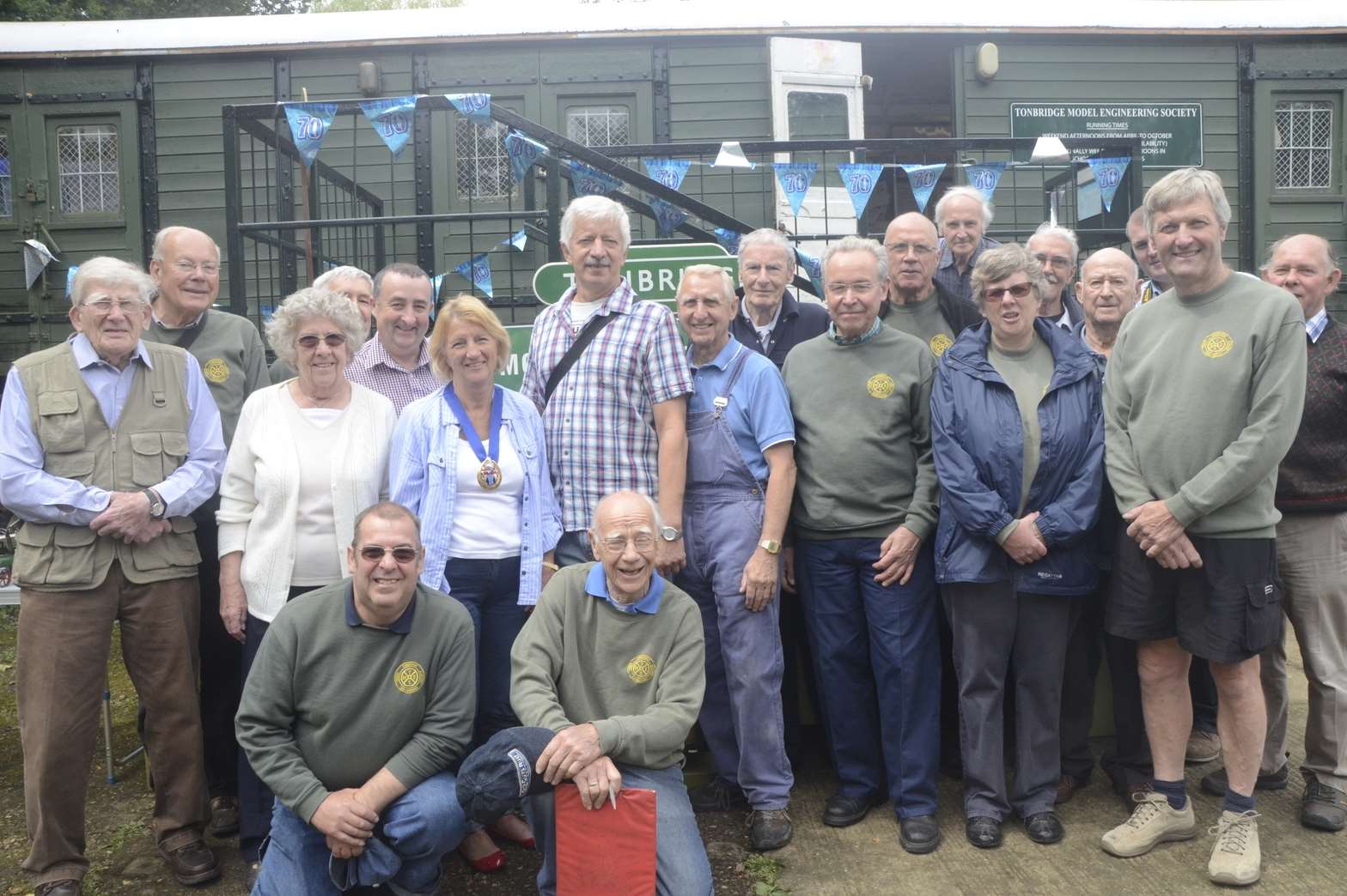 Mayor of Tonbridge and Malling, Cllr Sasha Luck attended the 70th anniversary of the Tonbridge Model Engineering Society