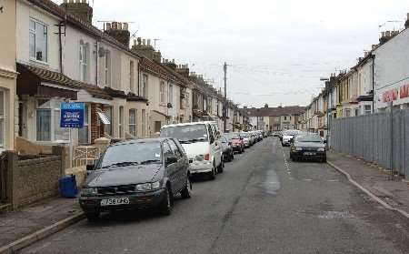 The road in Gillingham where the accident happened