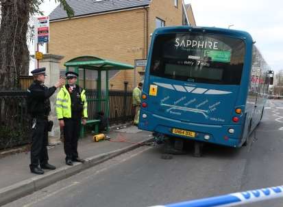 The scene in Greenhithe. Pictures: UK News in Pictures