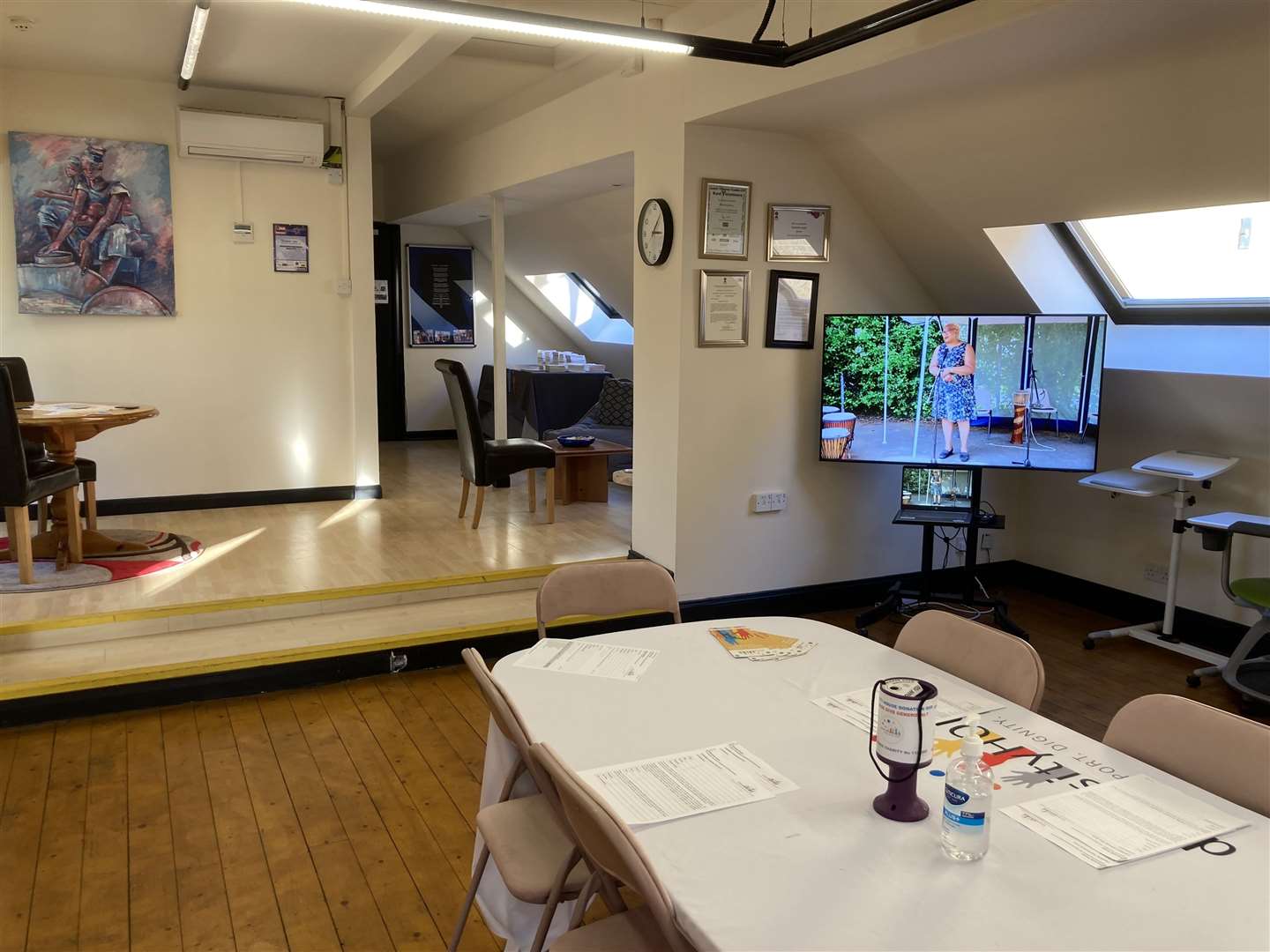 Meeting area at Diversity House, Sittingbourne