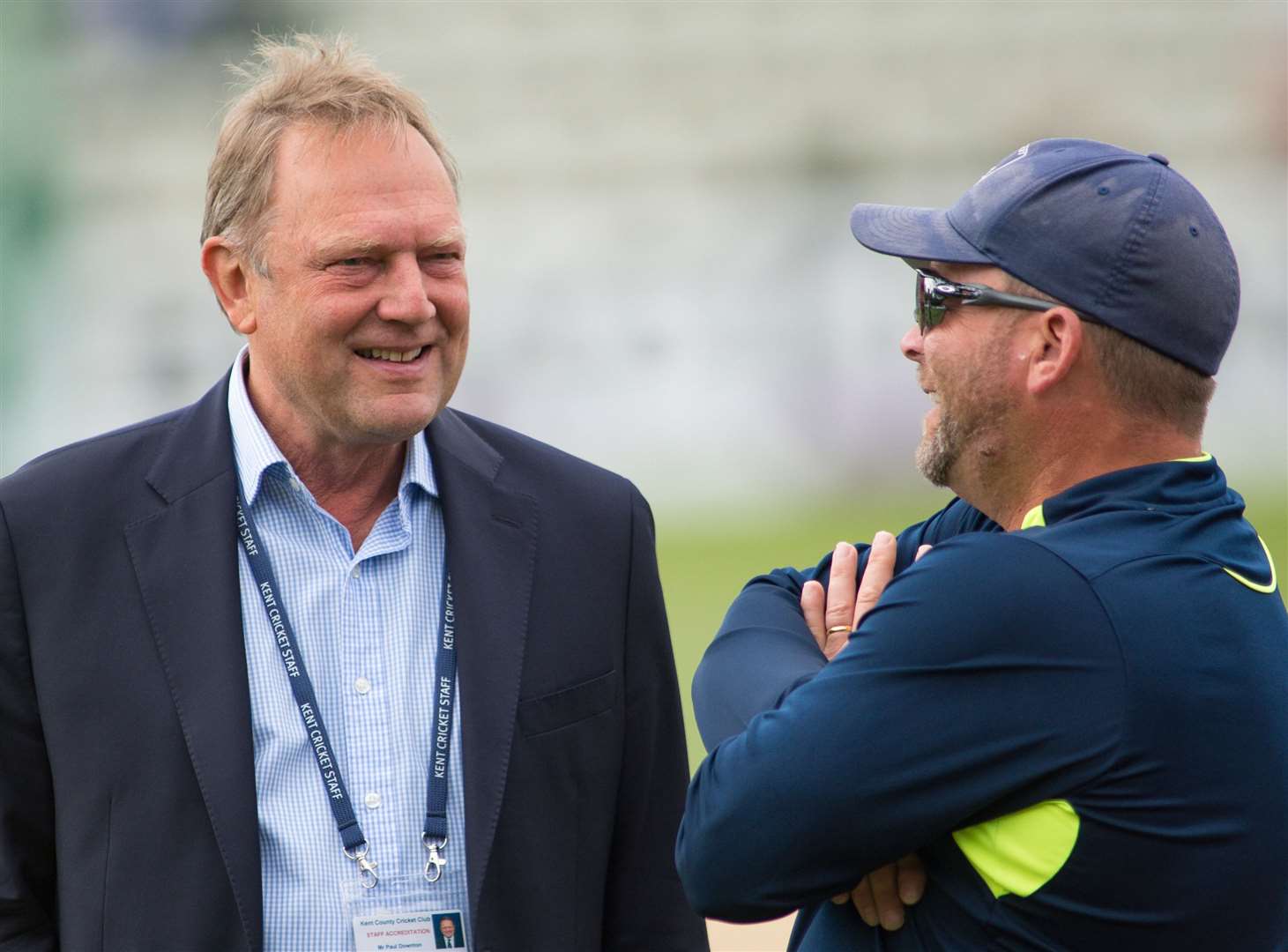 Kent director of cricket Paul Downton alongside head coach Matt Walker. Picture: Ady Kerry