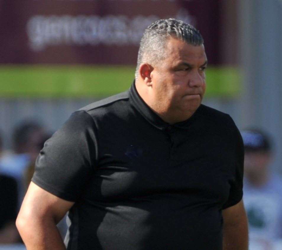 Maidstone United manager Hakan Hayrettin Picture: Steve Terrell