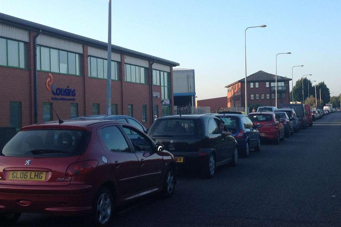 Queues on the Medway City Estate