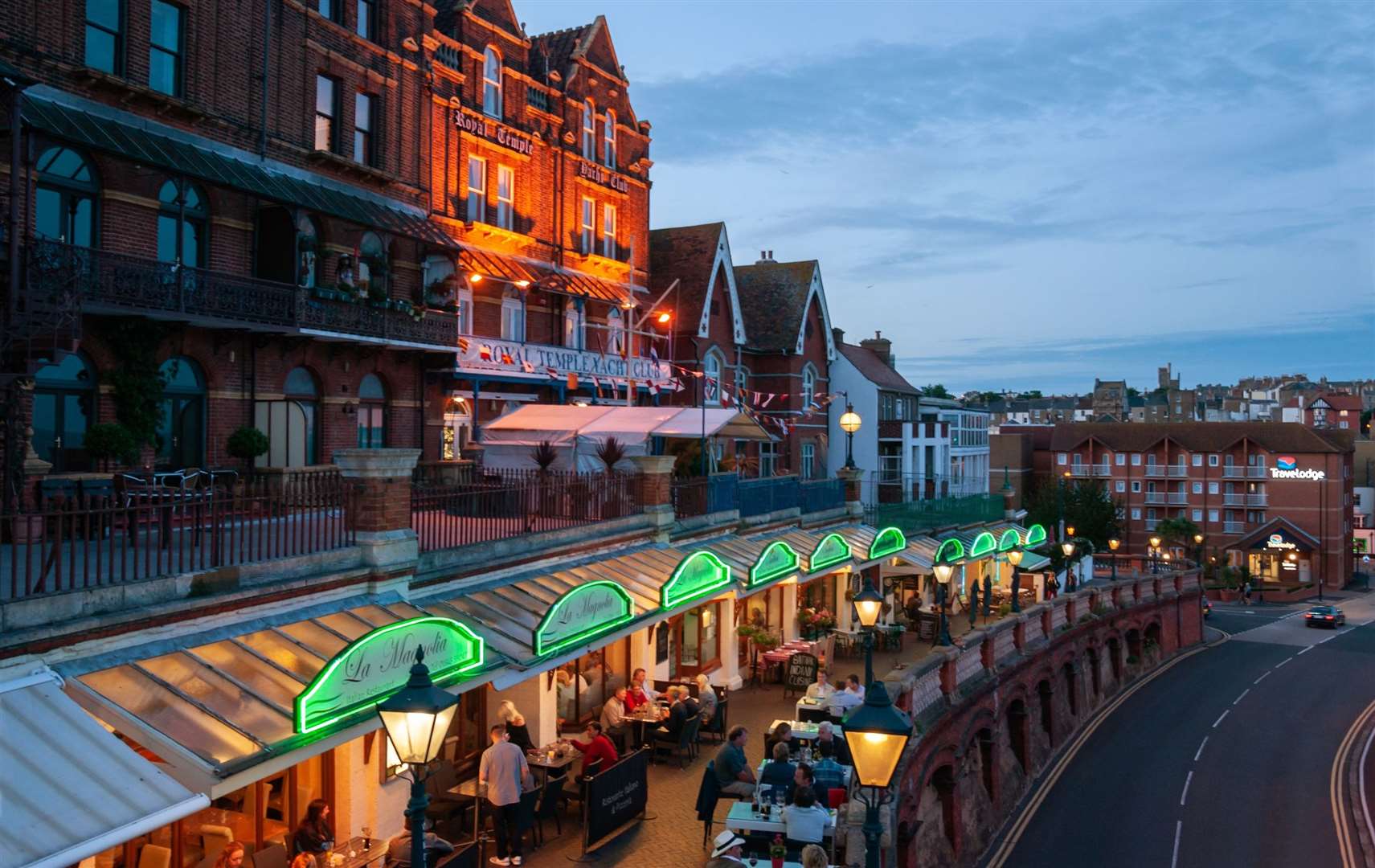 Ramsgate seafront by night