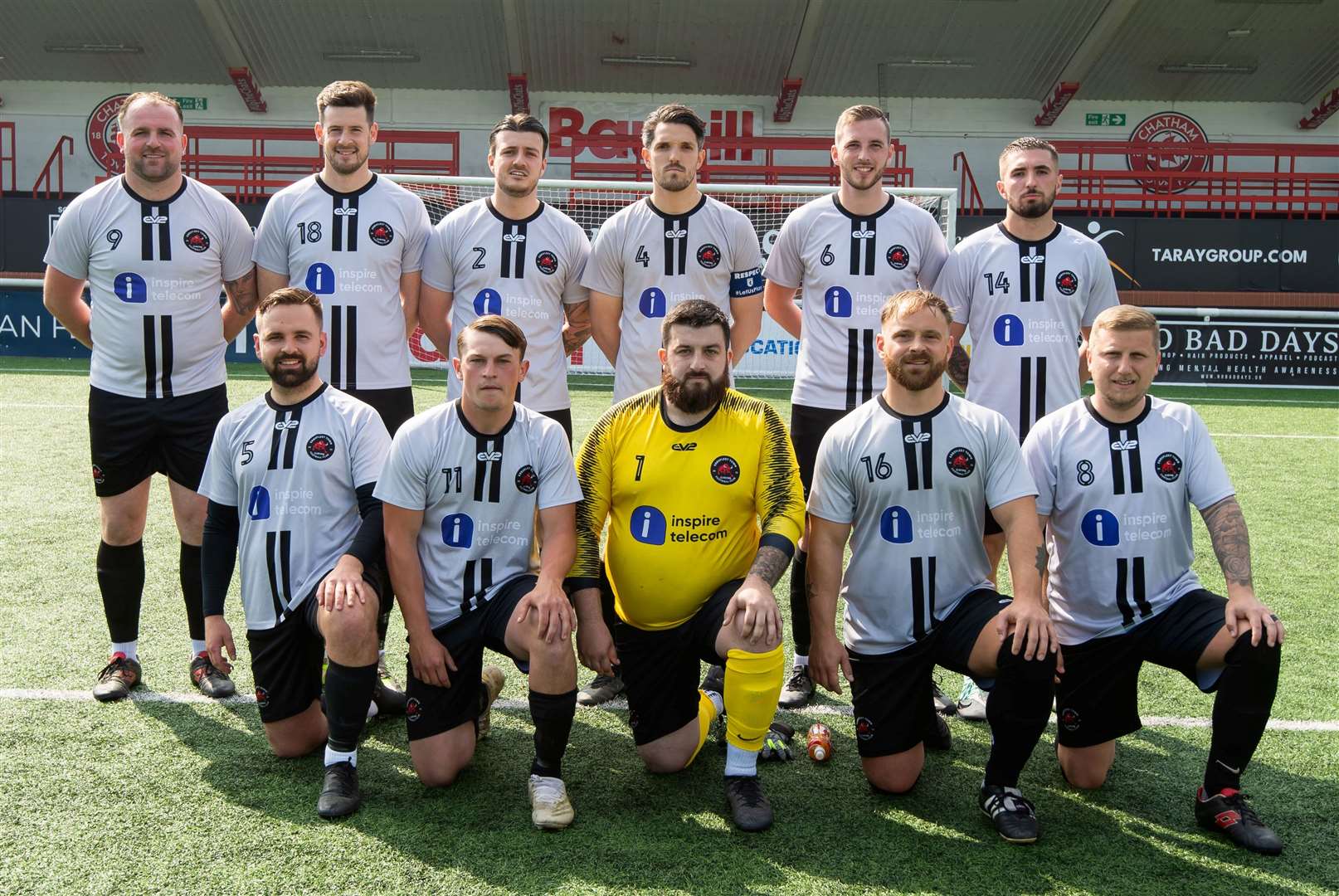 The Ebbsfleet Town team ahead of the final Picture: PSP Images