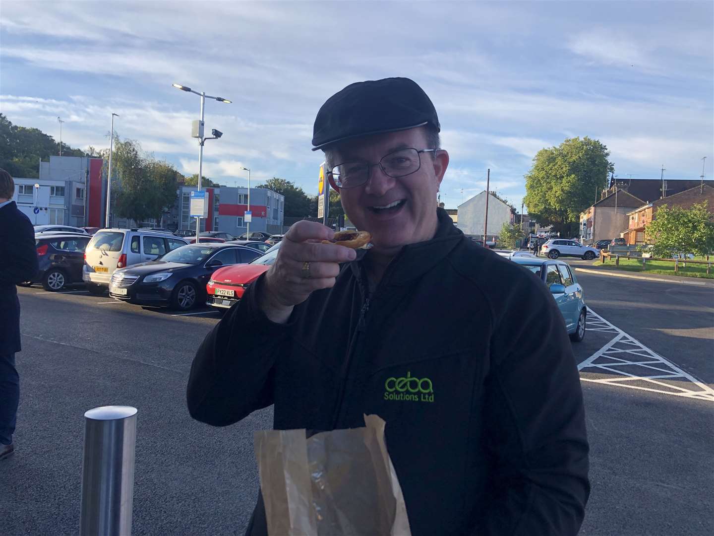 Geoff Edwards with his pastries