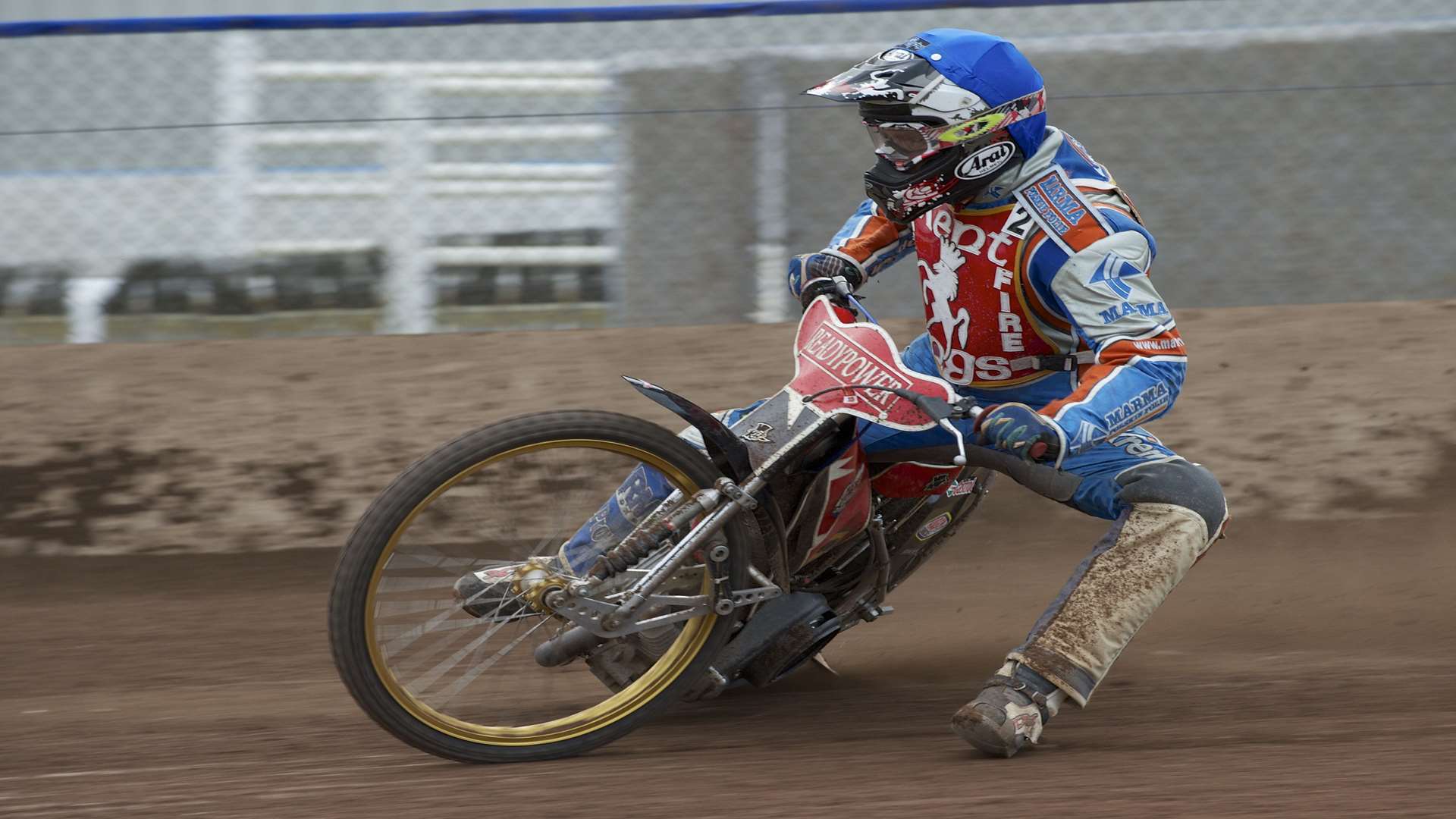 Kent Kings' rider Mark Baldock makes his debut against Buxton Hitmen Pic: Andy Payton