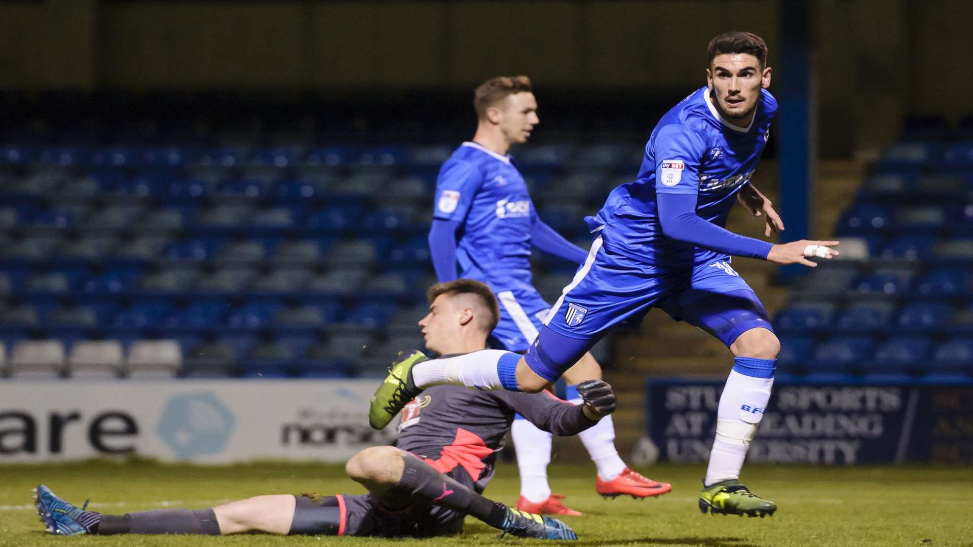 Conor Wilkinson makes it 2-0 Picture: Andy Payton