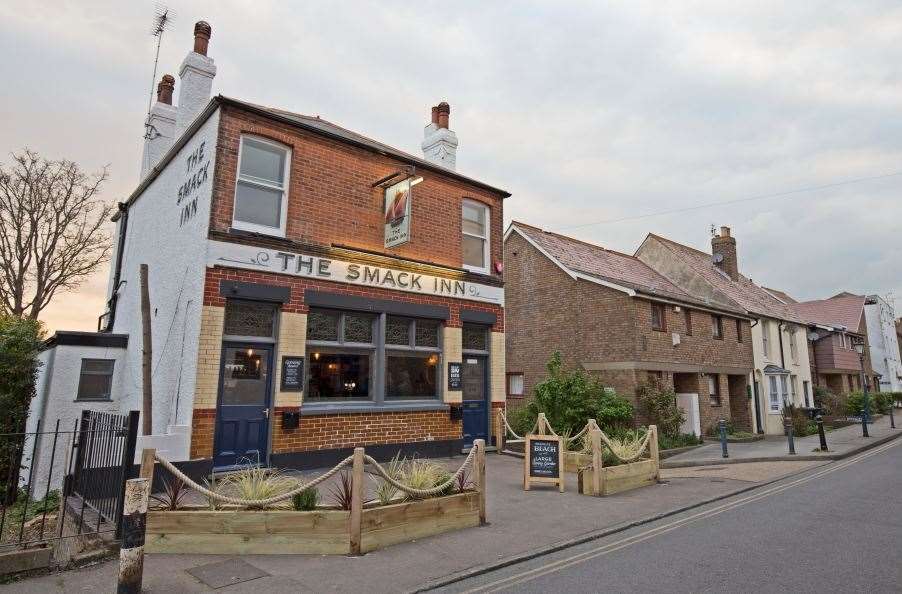 The front of The Smack Inn on Middle Wall in Whitstable is about as traditional as it’s possible to be