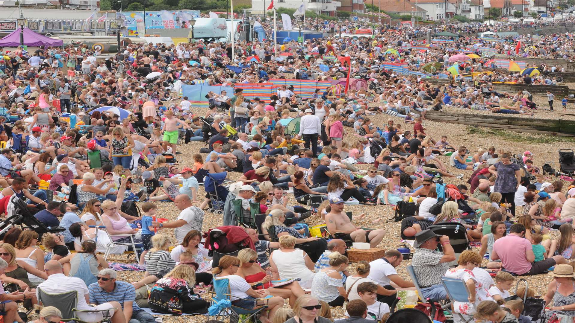 Thousands of people attend the air show