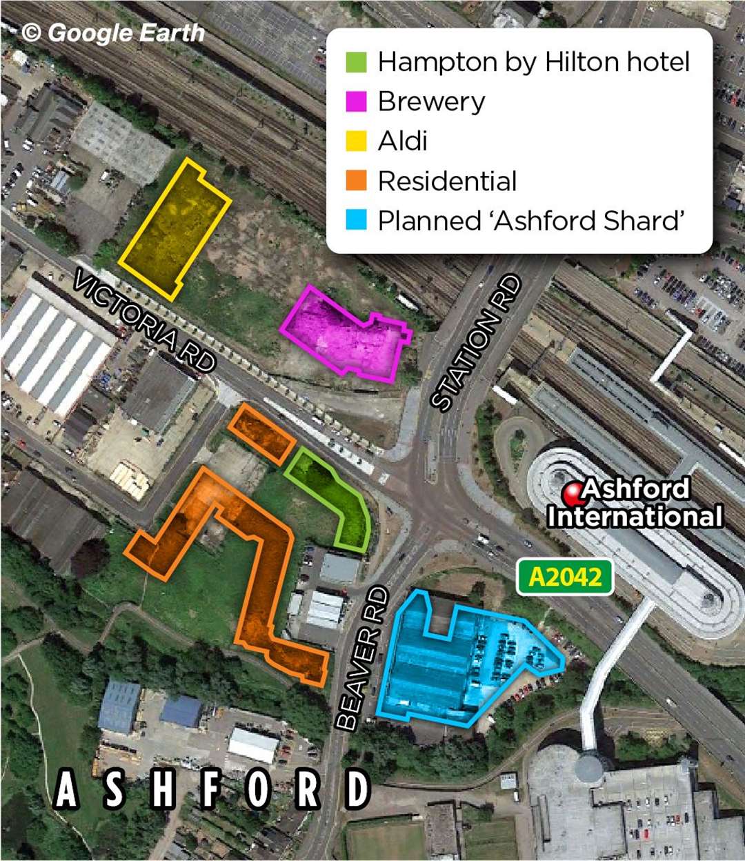 This map shows all the construction work planned around the Victoria Road and Beaver Road junction