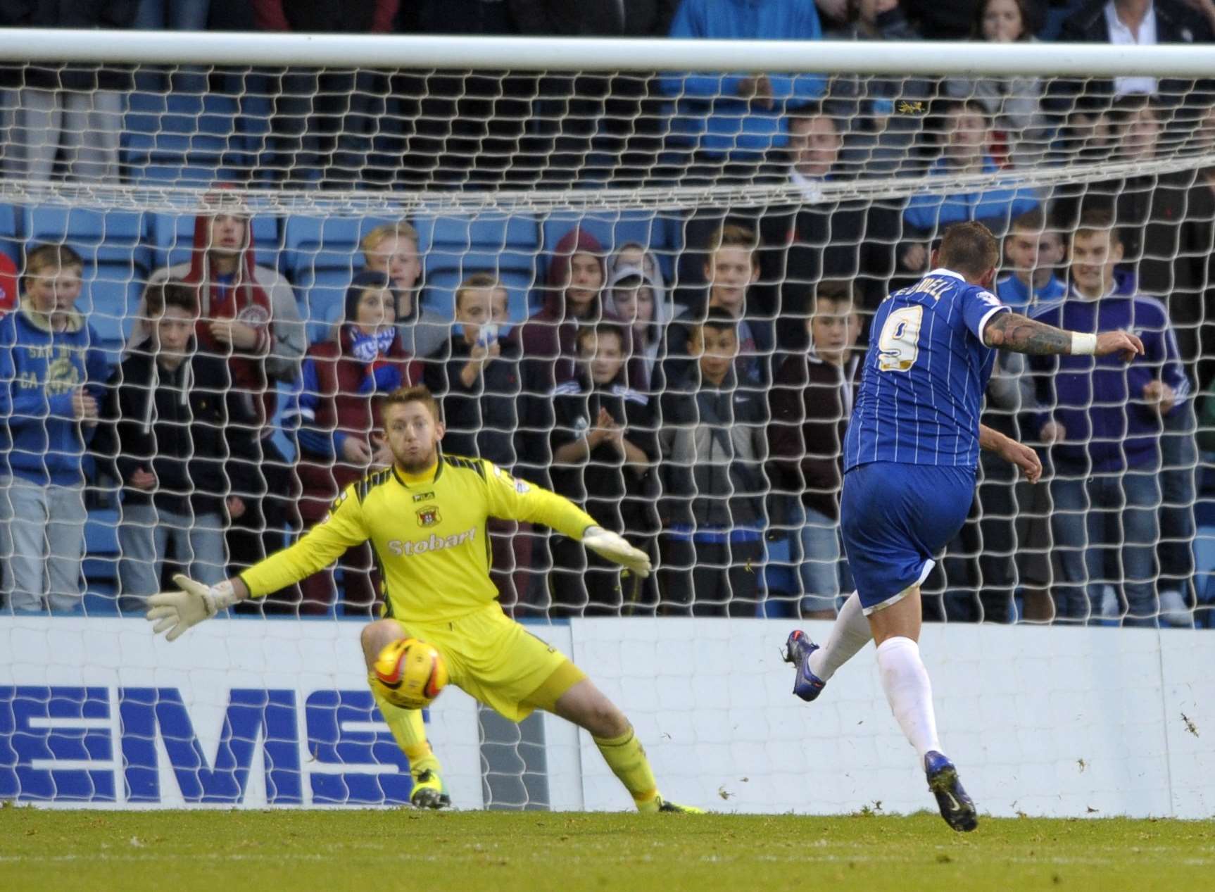 Danny Kedwell scores the winner from the penalty spot Picture: Barry Goodwin